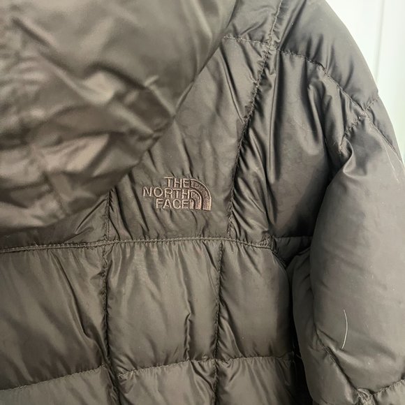 The North Face Jacket, Chocolate Brown Puffer, 600 Goose Down Long Coat, Small - Picture 8 of 9
